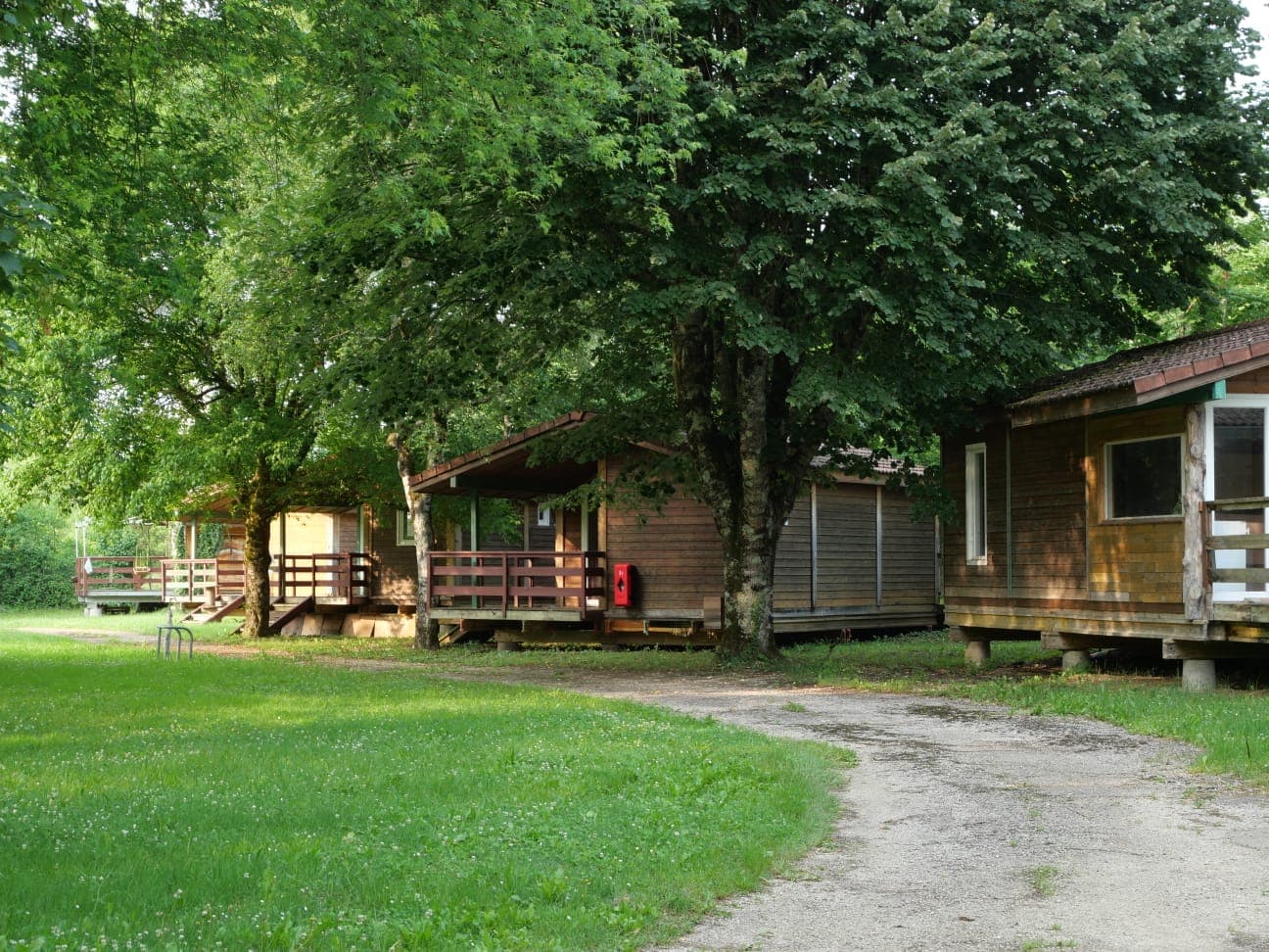 Chalet bois panorama — vue hébergement