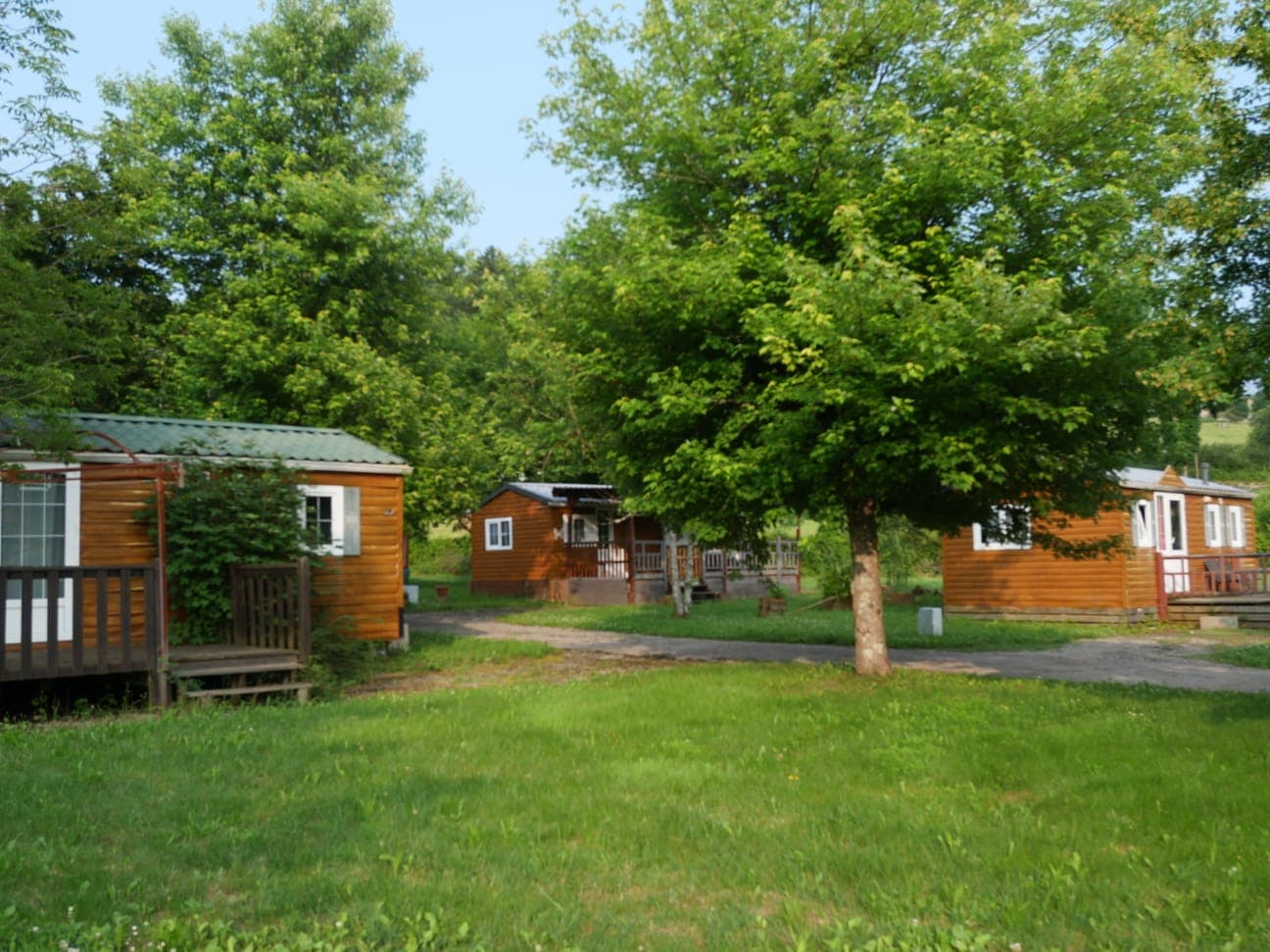 Mobil-home famille — vue hébergement