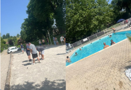 Vue du camping et rivière